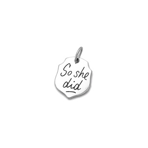 Breloques 'Tu & Moi, <span class=keywords><strong>elle</strong></span> est toujours dans mon cœur' en argent sterling 925 pour bracelet DIY, bijoux à message romantique, cadeaux - Product Image 5