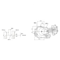 CQJB — moteur de moto 50cc, 70cc, 90cc, 100cc, 110cc, à monter sur le fond, haute qualité