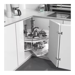 Modern Design 270 Degree Revolving Pull Out Wire Swivel Basket <b>Kitchen</b> <b>Storage</b> Corner Cabinet <b>Kitchen</b> Basket Revolving - Product Image 4