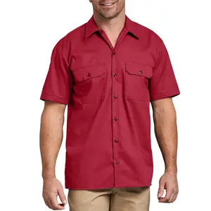 Hot Sale Korte Mouw Werkkleding Uniform Shirt Veiligheid Werk Shirts Voor Mannen