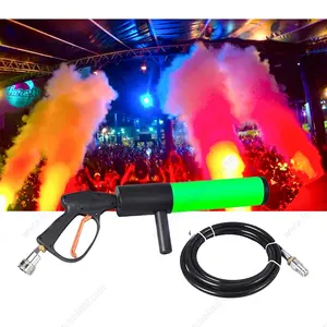 Máquina de spray para DJ, equipamento de fumaça RGB, discoteca para casamento, discoteca, festa, pistola criogênica, poderosa, controle de neblina, Dmx, Cyro Sfx, jato de CO2