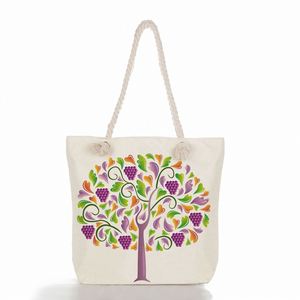 Beach Cotton Canvas Backpack <b>Bag</b> with Different Size - Product Image 4