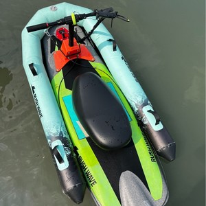 Planche de surf électrique gonflable RUSHWAVE 16 pouces pour sports nautiques sur l'eau, pour lacs, rivières, débutants, unisexe, PVC - Product Image 1