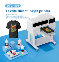 Machine d'impression textile ZYJJ DTF 330, tête d'impression compatible Epson, encre DTF en acier inoxydable, package complet pour les grossistes