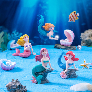 Miniatuur Zeemeermin Beeldjes Fee Tuin Accessoires Diy <span class=keywords><strong>Aquarium</strong></span> <span class=keywords><strong>Aquarium</strong></span> Decor Mos Landschap Dier Plastic Ambachten Ornamenten - Product Image 1
