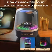 Barre de son portable sans fil pour système home cinéma 5.3 avec caisson de basses, Hi-Fi, lampe acoustique respirante, prise en charge de la carte mémoire et application