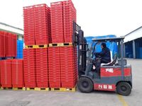 Caisse en plastique solide empilable et emboîtable, écologique, recyclable et durable, pour la logistique, le stockage et l'expédition – Vente chaude