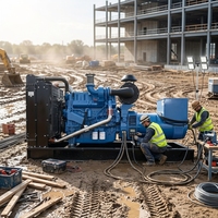 Groupe électrogène diesel prix usine Prime 500 kW 600-800 kW refroidi par eau silencieux ATS Panneau de commande numérique pour maintenance Exportation USA/UE/Moyen-Orient