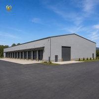 Estructura de Acero Prefabricada para Almacenes, Estructura de Portal, Cumple con AISC, Taller Metálico, Almacén, Garaje, Kit de Construcción para Logística