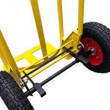 High Standard 2-Easy Tilt Curved Back Hand <b>Truck</b> Hand Trolley With Rubber & Solid Wheel Manufacture for Sale Good Quality - Product Image 3
