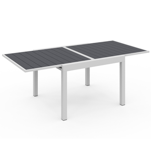 Set <span class=keywords><strong>da</strong></span> Pranzo <span class=keywords><strong>da</strong></span> Giardino Durevole <span class=keywords><strong>da</strong></span> <span class=keywords><strong>Esterno</strong></span> con Tavolo Allungabile <span class=keywords><strong>in</strong></span> Alluminio e Piano <span class=keywords><strong>in</strong></span> <span class=keywords><strong>Legno</strong></span> Sintetico - Product Image 4