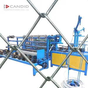 CANDID wire concrete manual operated parts fully automatic chain link fence making machine price