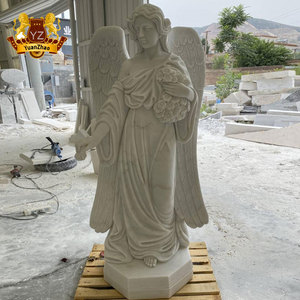 Decorazione da Giardino, Scultura <span class=keywords><strong>di</strong></span> <span class=keywords><strong>Angelo</strong></span> in <span class=keywords><strong>Pietra</strong></span> con <span class=keywords><strong>Ali</strong></span> in Stile Antico, Statua <span class=keywords><strong>di</strong></span> <span class=keywords><strong>Angelo</strong></span> in Marmo in Vendita - Product Image 5