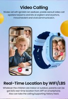 Reloj Inteligente para Niños con Android 4G SIM, Entrega Rápida, Posicionamiento LBS+WiFi, Responde Llamadas, Resistente al Agua IP65, Batería de 600 mAh, Pantalla IPS de 1.44 Pulgadas