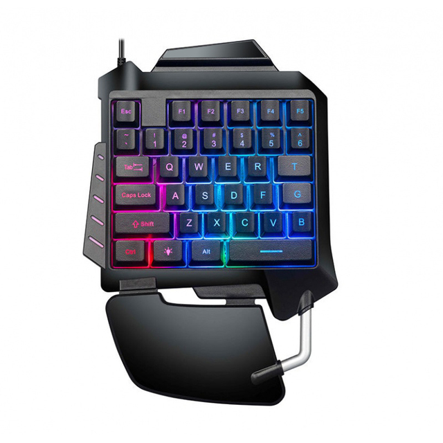 Top Sale Professional Usb Mini Gamer Mechanical Keyboard Wired One Hand Gaming Keyboard