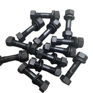 สตั๊ดเกลียวสองหัว M16 8 มม. 1.25  ระดับ 8, 10, 12 สีดำ DIN939 DIN835 - Product Image 1