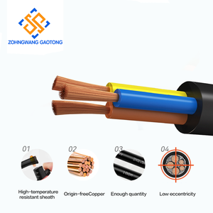 Kabel Fleksibel Tembaga Bebas Oksigen Berlapis PVC IEC 60227-53 RVV <span class=keywords><strong>2</strong></span> Inti 1.5mm 300/500V Kabel Daya Peralatan Ekstensi - Product Image 2