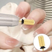 Forets à ongles en carbure de tungstène à coupe croisée, à tête lisse et forme tonneau large, pour salons de manucure et usage domestique, pour nettoyer les cuticules et les pointes d'ongles en acrylique