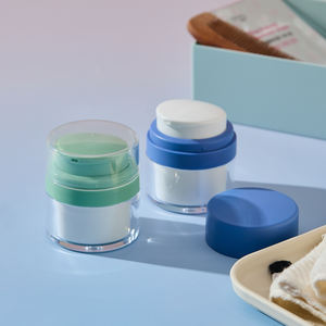 Lujo negro mate 15ml 30ml 50ml hombres paquete cosmético cuidado de la piel crema facial plástico botella de bomba de loción en aerosol sin aire - Product Image 6