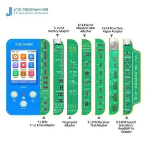 JC-programador de reparación de huella dactilar para teléfono, dispositivo con batería de tono verdadero, identificación facial y salud, JCID V1SE para iP6-14PM, Cable matriz de puntos