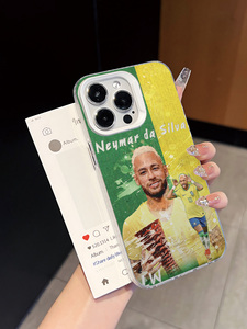Funda para <span class=keywords><strong>iPhone</strong></span> con Diseño Artístico de Estrella de Fútbol Brasileña, Funda Anticaídas con Acuarela para Fanáticos, Compatible con <span class=keywords><strong>iPhone</strong></span> 16/15/<span class=keywords><strong>14</strong></span>/13/12 <span class=keywords><strong>Pro</strong></span> Max - Product Image 5
