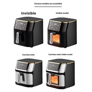 Horno de freidora de aire eléctrico de acero inoxidable grande de 12L al por mayor pantalla táctil a Color multifuncional cuadrada moderna 4 opciones - Product Image 4