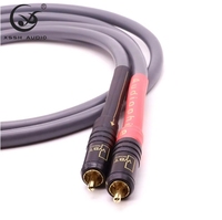 Cordons de signal XSSH YIVO Audiophile Subwoofer Interconnexion HIFI 2 Core OFC 8mm Câble RCA Audio professionnel avec prise RCA WBT