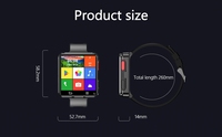 Montre connectée Android 11.0 avec grand écran de 2,64 pouces, double caméra 4G, Wifi, GPS, appels téléphoniques