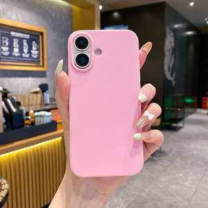 Coques de téléphone personnalisées en silicone souple de couleur bonbon rouge, noir, rose, TPU pour iPhone 16 Plus, 16 Pro, 16 Pro <span class=keywords><strong>Max</strong></span>, 17 <span class=keywords><strong>Air</strong></span>, 15, 14, 13, 12 - Product Image 6