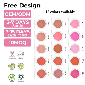 Paleta de Rubor Vegano de 6 Colores de Alta Pigmentación, Maquillaje para Mejillas, Etiqueta Privada, Logotipo Personalizado, Rubor en Crema Vegano - Product Image 2