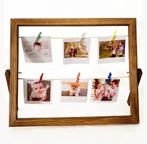 Custom Home Office decorazione regalo da tavolo cornici in legno personalizzate per foto Polaroid