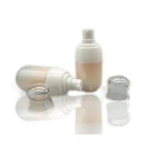 30毫升 50毫升 80毫升 120毫升 150毫升奢华 Pet 圆形塑料化妆水瓶容器为护肤瓶套装
