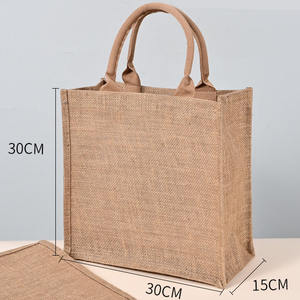 Sacs de plage en toile de jute 30*30*15cm avec sac de shopping et de voyage robuste pour Pâques, femmes, mamans, professeurs, amies, demoiselles d'honneur - Product Image 1