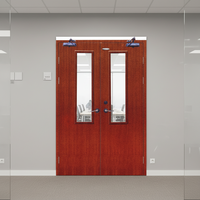 Portes coupe-feu en bois certifiées UL sur mesure, portes à battants simples ou doubles ou portes assemblées, portes coupe-feu pour hôtels et appartements