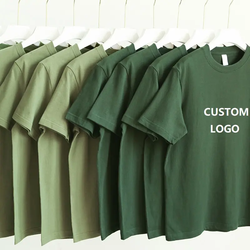 Evertop OEM के लिए पैटर्न टी शर्ट Camiseta Avocado ग्रीन Tshert पुरुषों में सबसे ऊपर टी शर्ट उच्च गुणवत्ता कपास बड़े टीशर्ट
