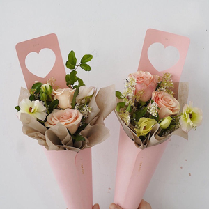 Caja de Flores de Papel Ecológica Personalizada <span class=keywords><strong>JUMI</strong></span> F-008, Moderna y Clásica, Ideal para el Día de San Valentín, la Más Vendida de Fábrica, en Forma Cónica, en Bolsa Individual - Product Image 1