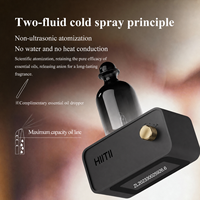 Diffuseur d'huiles essentielles portable de luxe HIITII sans eau, rechargeable, en bois de hêtre, pour aromathérapie