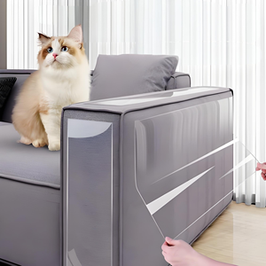 Resistente all'usura PVC autoadesivo per divano antigraffio trasparente adesivo protettivo Anti-gatto artefatto artefatto per mobili gatto - Product Image 1