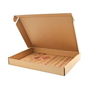 Source Factory Caja de embalaje de papel corrugado impresa personalizada barata 28cm 33cm Caja de entrega de pizza Caja de embalaje de alimentos - Product Image 3