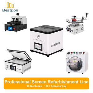 Línea Profesional para Reparación de Pantallas de Teléfonos - Máquina Separadora y Pulidora, Laminadora al Vacío, Eliminador de Burbujas con Programador - Product Image 1