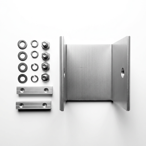 Kit de connecteurs d'interconnexion pour poutres solaires, en aluminium anodisé, pour rails photovoltaïques, avec pack d'éléments de fixation en acier inoxydable assorti, pour approvisionnement OEM en gros - Product Image 2