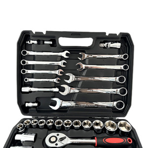 82-Piece Socket Wrench Set 1/2 In Chrome Vanadium Steel Tool Box For Auto Home Mechanical Repair - Product Image 3