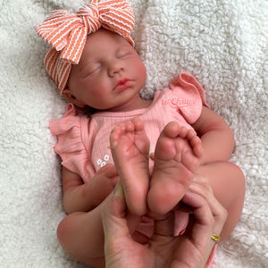 ตุ๊กตาซิลิโคนรีบอร์นขนาด 50 ซม. ตัวเต็มซิลิโคน 1:1 เหมือนจริง งานแฮนด์เมด ตุ๊กตาเด็กผู้หญิง <span class=keywords><strong>LouLou</strong></span> - Product Image 4