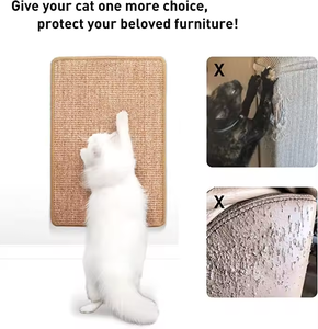Grattoir à griffes pour animaux de compagnie, disponible en sisal naturel - Product Image 4