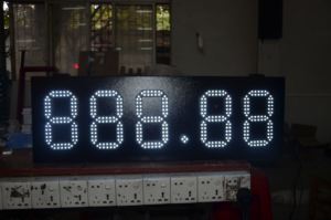 Impermeable gasolinera LED aceite precio etiqueta Pylon Canopy venta digital LED combustible precio señal tablero de visualización panel - Product Image 3