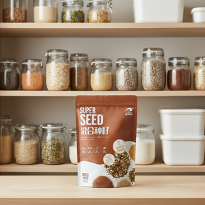 Buste Barriera Opache Personalizzate con Finestra Trasparente e Chiusura a Zip Richiudibile <span class=keywords><strong>per</strong></span> Conservazione Alimenti, Avena e <span class=keywords><strong>Semi</strong></span> di Verdure Supermercatiari - Product Image 1