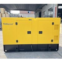 Générateur diesel silencieux jaune triphasé 50 KVA 50KVA 40KW 40 KW ISUZ U