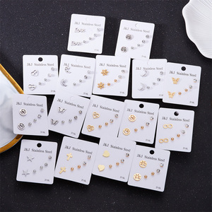 Go Party 20 stili Set di 3 paia di <span class=keywords><strong>orecchini</strong></span> in <span class=keywords><strong>acciaio</strong></span> inossidabile di cristallo <span class=keywords><strong>albero</strong></span> <span class=keywords><strong>della</strong></span> <span class=keywords><strong>vita</strong></span> gioielli fiori ECG <span class=keywords><strong>orecchini</strong></span> da donna - Product Image 3