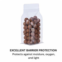 Sachet Doypack Transparent Personnalisé avec Logo en Forme de Bouteille, Refermable à Fermeture Éclair, pour Noix, Graines et Fruits Secs – Vente en Gros