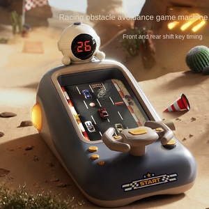 Volant de course électronique interactif éducatif pour enfants, jeu de course, console de jeu 3D bleue, course d'aventure - Product Image 1